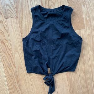 Lululemon crop tie front top